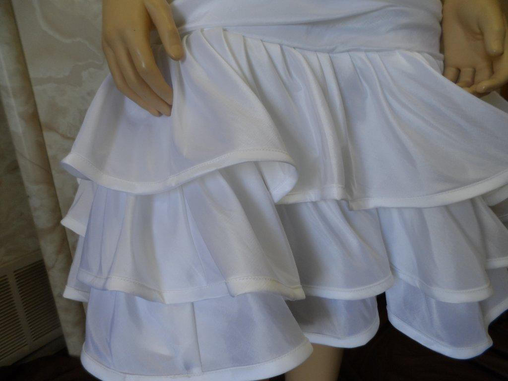 tiered ruffle skirt