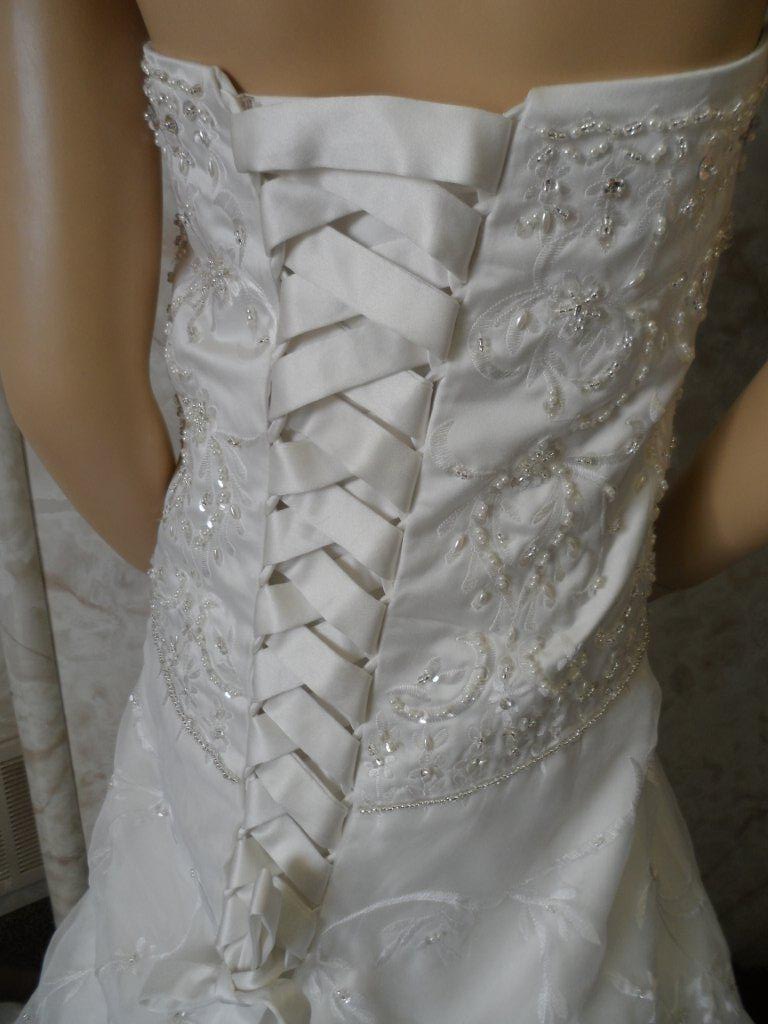 Light Ivory corset lace up back