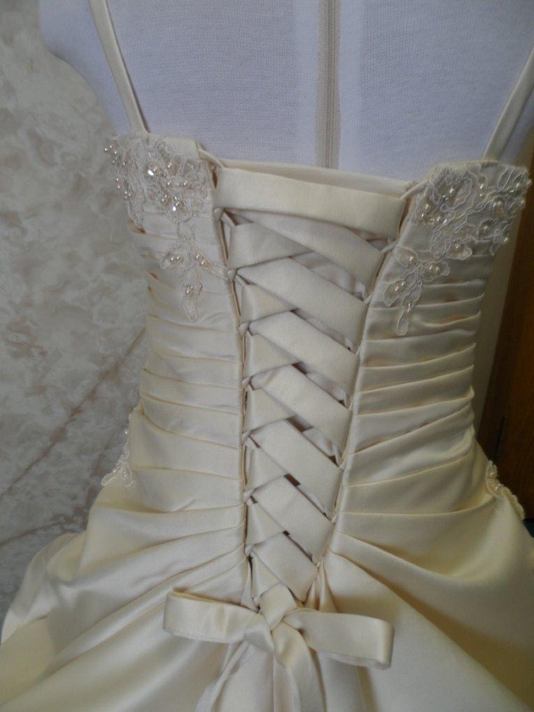 corset lace up flower girl dress
