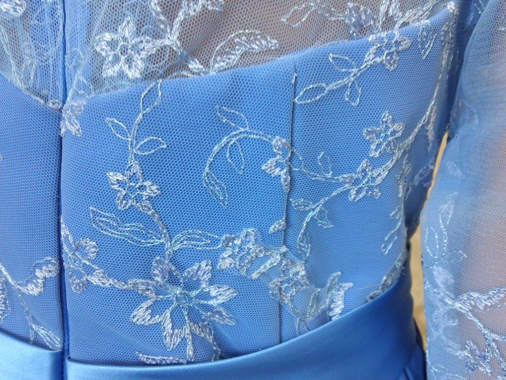 blue lace mothers dress