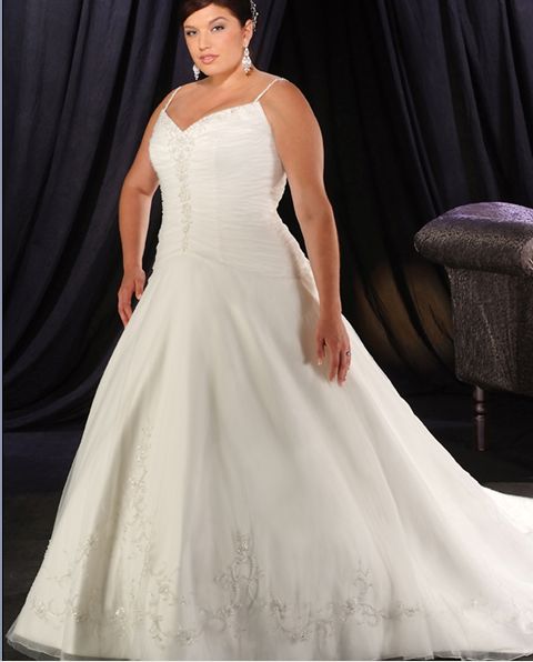 plus size bridal dress