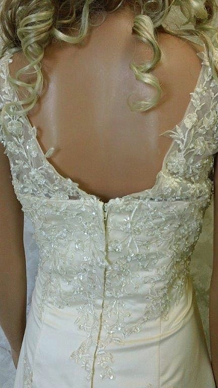 high low lace wedding dress