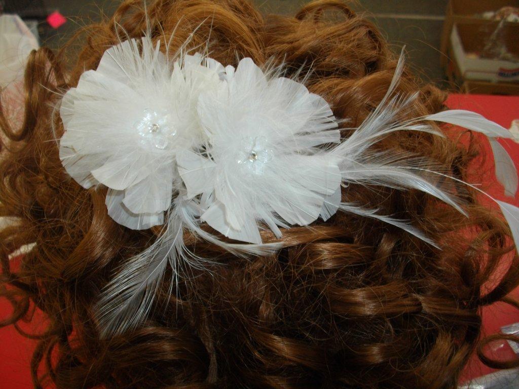 bridal flower hair comb