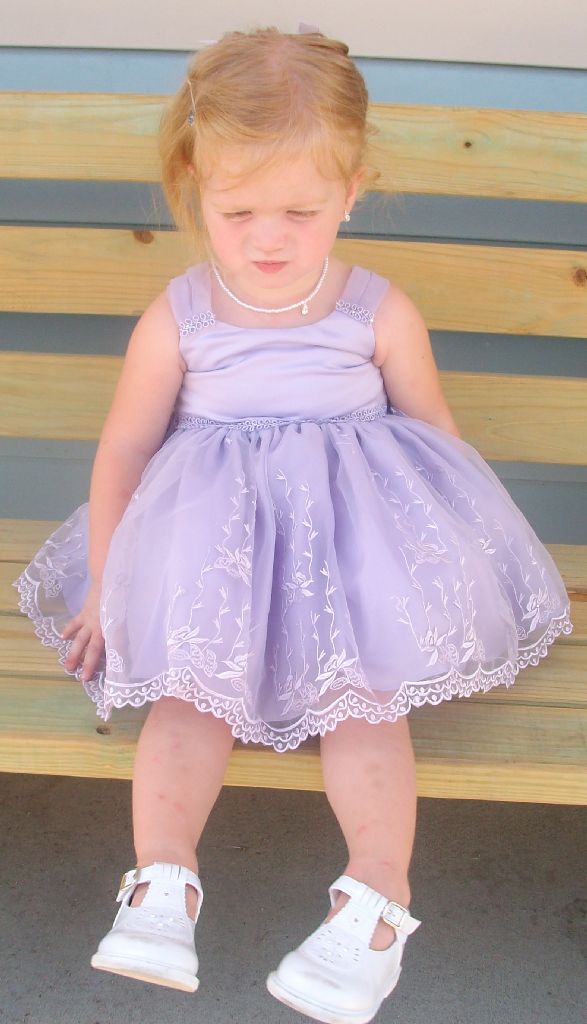 lavender infant dress