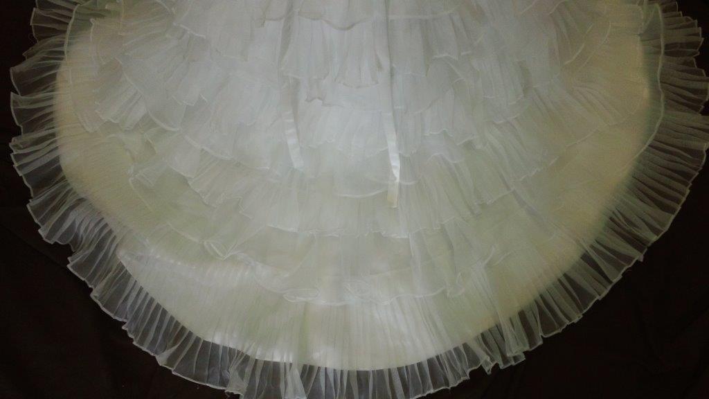 chiffon tiered layered skirt